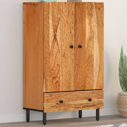Skap heltre akasie 60x33x100 cm