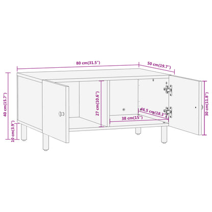 Salongbord Sofabord Tre 80x50x40 cm heltre furu