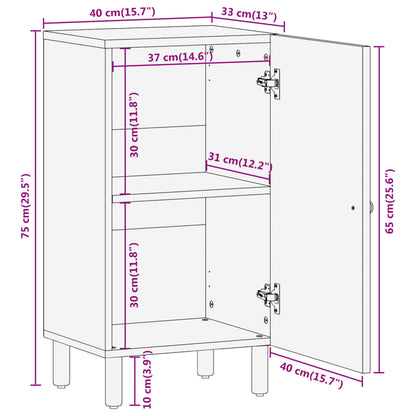 Skap Tre 40x33x75 cm heltre mango
