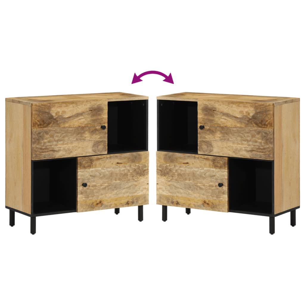 Skap heltre mango 80x33x75 cm