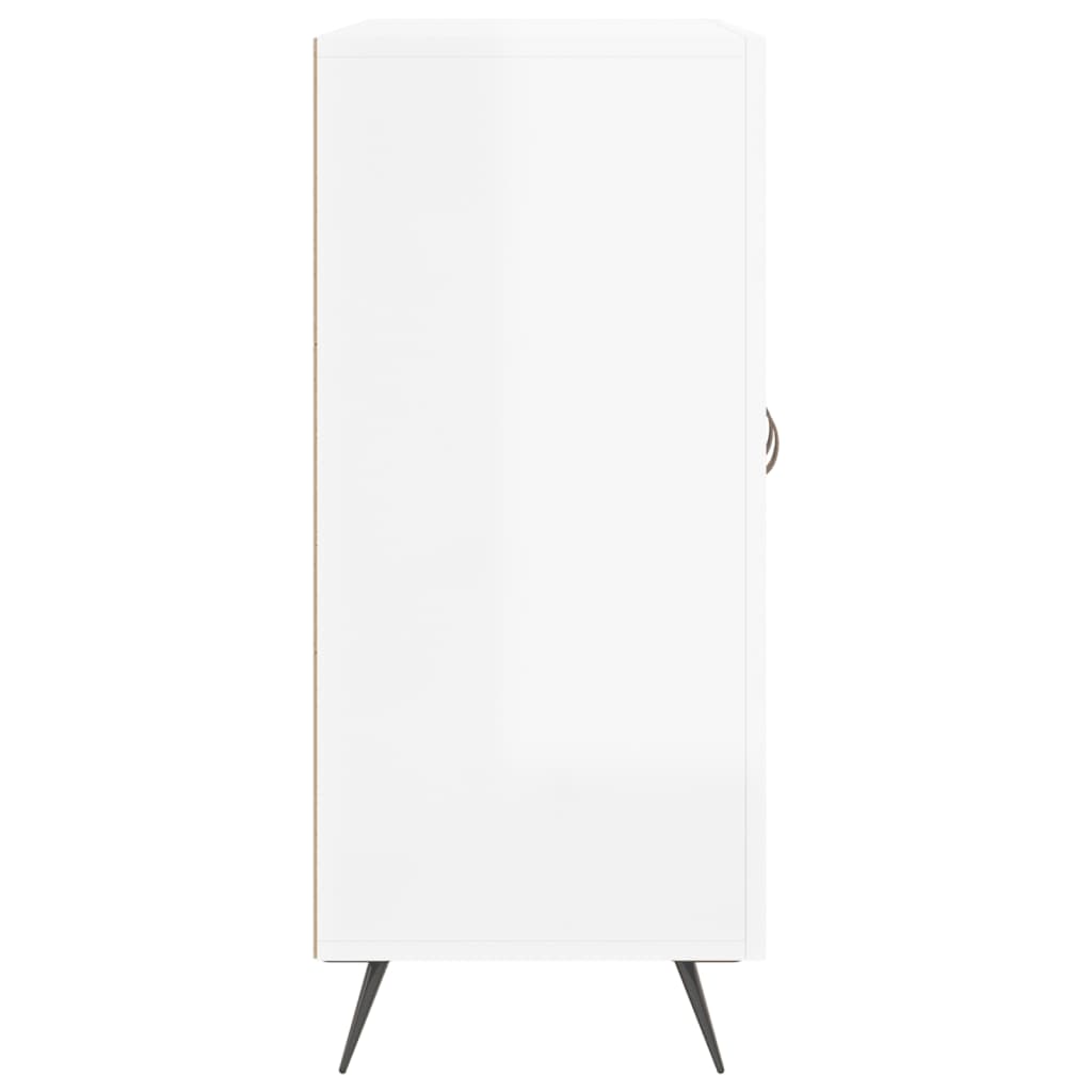 Skjenk Høyglans Hvit 90x34x80 cm