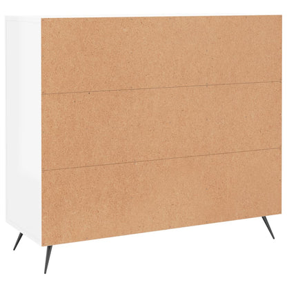 Skjenk Høyglans Hvit 90x34x80 cm