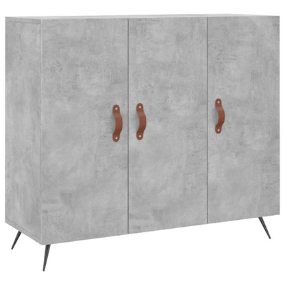 Kommode Betonggrå 90x34x80 cm