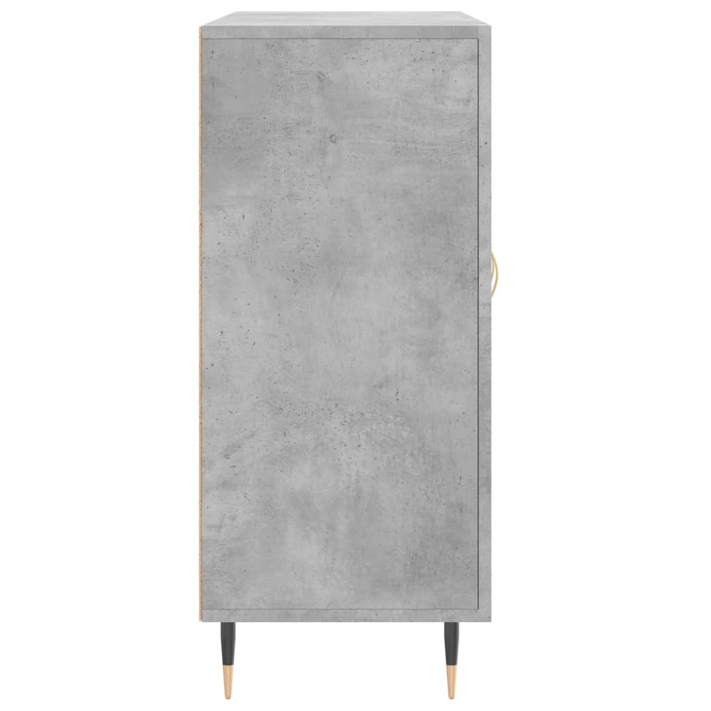 Kommode Betonggrå 90x34x80 cm