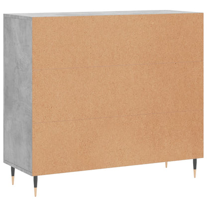 Kommode Betonggrå 90x34x80 cm