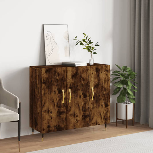 Kommode Røkt Eik 90x34x80 cm