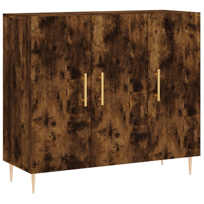 Skjenk røkt eik 90x34x80 cm konstruert tre