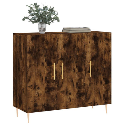 Skjenk røkt eik 90x34x80 cm konstruert tre