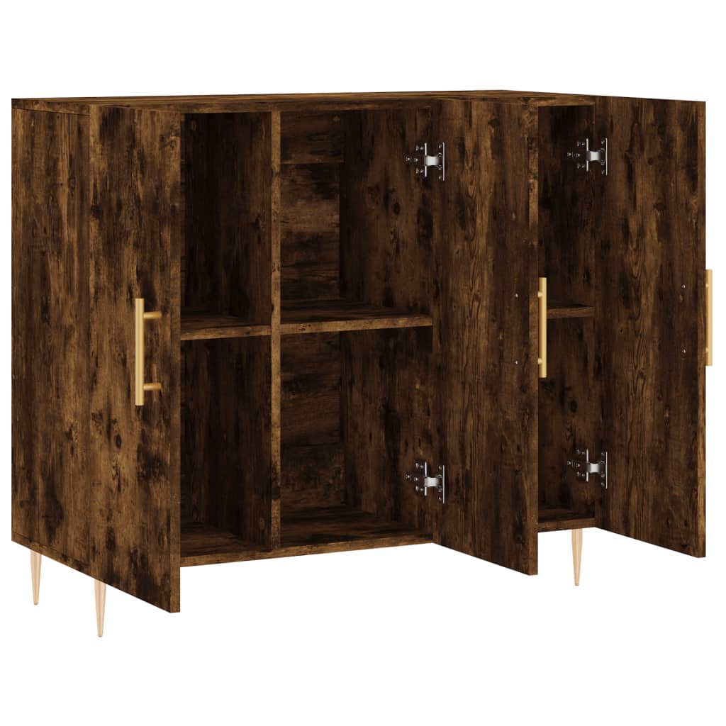 Skjenk røkt eik 90x34x80 cm konstruert tre