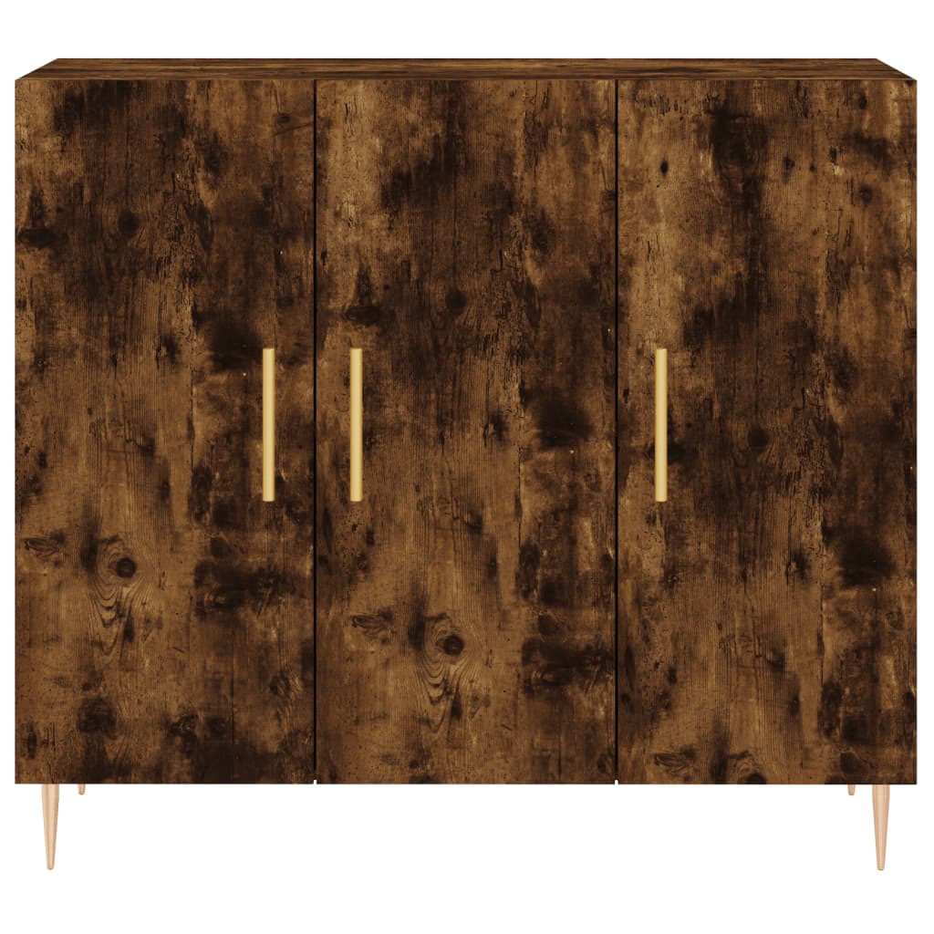 Skjenk røkt eik 90x34x80 cm konstruert tre