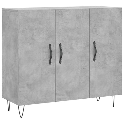 Kommode Betonggrå 90x34x80 cm