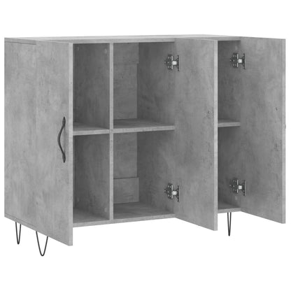 Kommode Betonggrå 90x34x80 cm