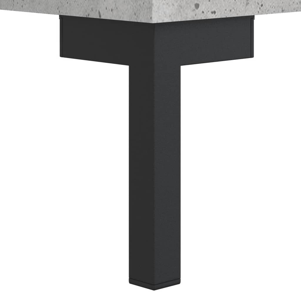 Kommode Betonggrå 90x34x80 cm