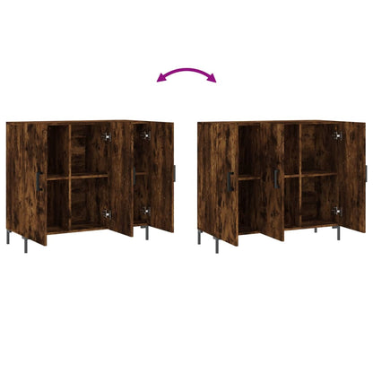 Kommode Røkt Eik 90x34x80 cm