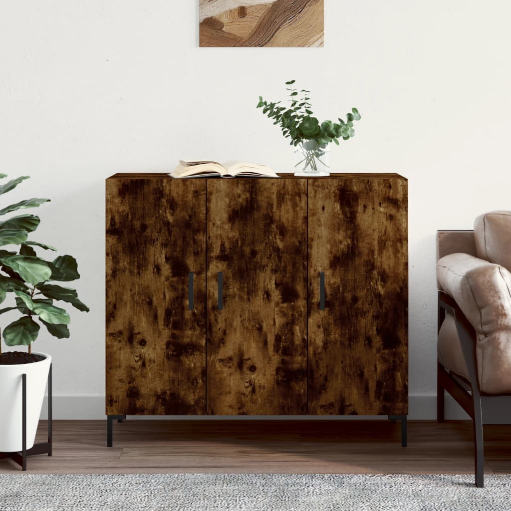 Kommode Røkt Eik 90x34x80 cm