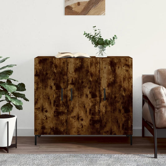 Kommode Røkt Eik 90x34x80 cm