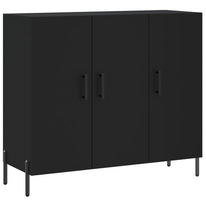 Skjenk Svart 90x34x80 cm