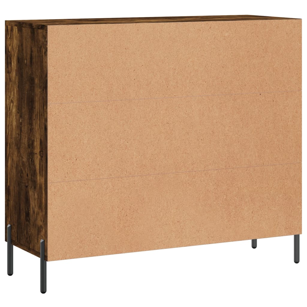 Kommode Røkt Eik 90x34x80 cm
