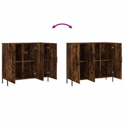 Kommode Røkt Eik 90x34x80 cm