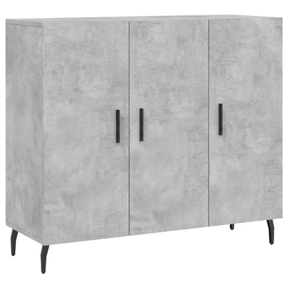 Kommode Betonggrå 90x34x80 cm