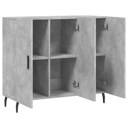 Kommode Betonggrå 90x34x80 cm