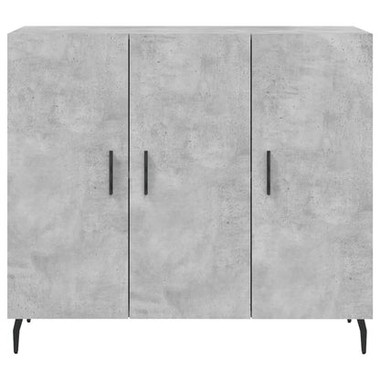 Kommode Betonggrå 90x34x80 cm
