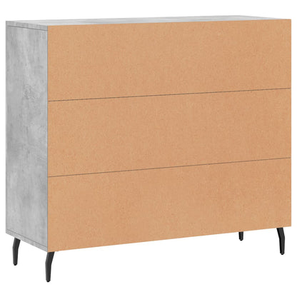 Kommode Betonggrå 90x34x80 cm