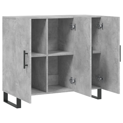 Kommode Betonggrå 90x34x80 cm