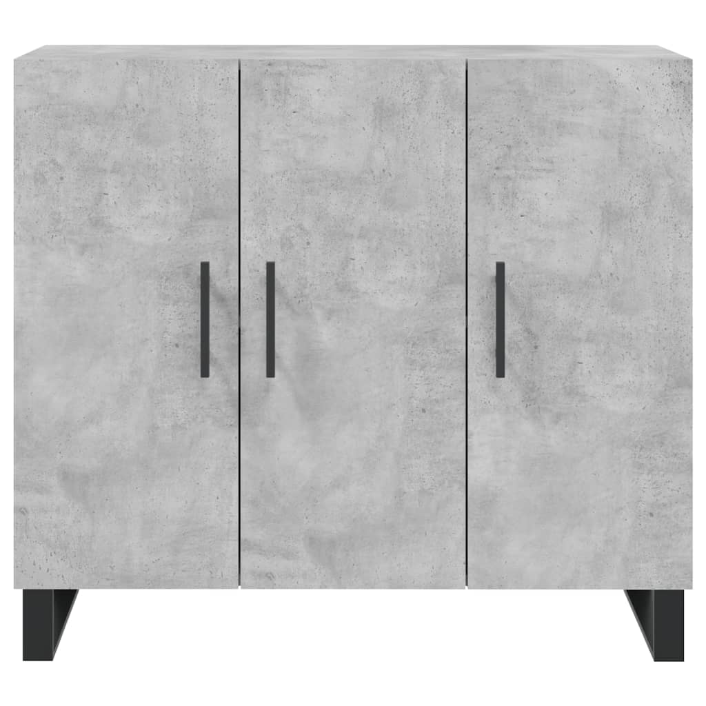 Kommode Betonggrå 90x34x80 cm
