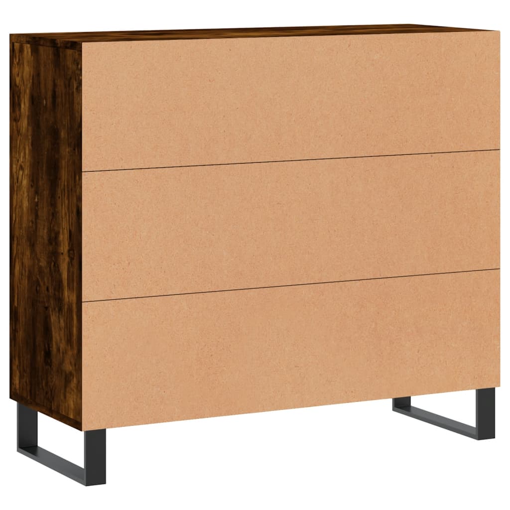Kommode Røkt Eik 90x34x80 cm