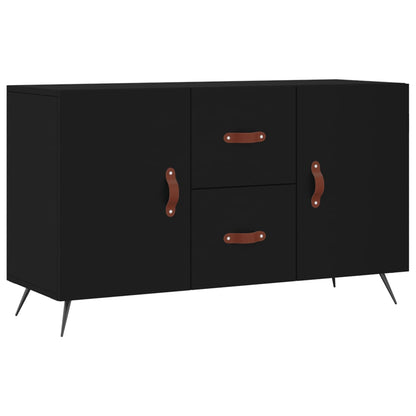 Skjenk svart 100x36x60 cm konstruert tre