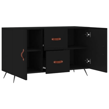 Skjenk svart 100x36x60 cm konstruert tre