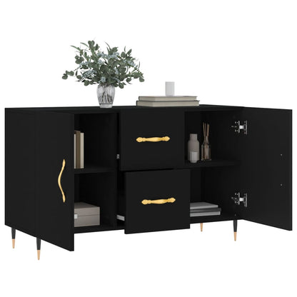 Skjenk Svart 100x36x60 cm