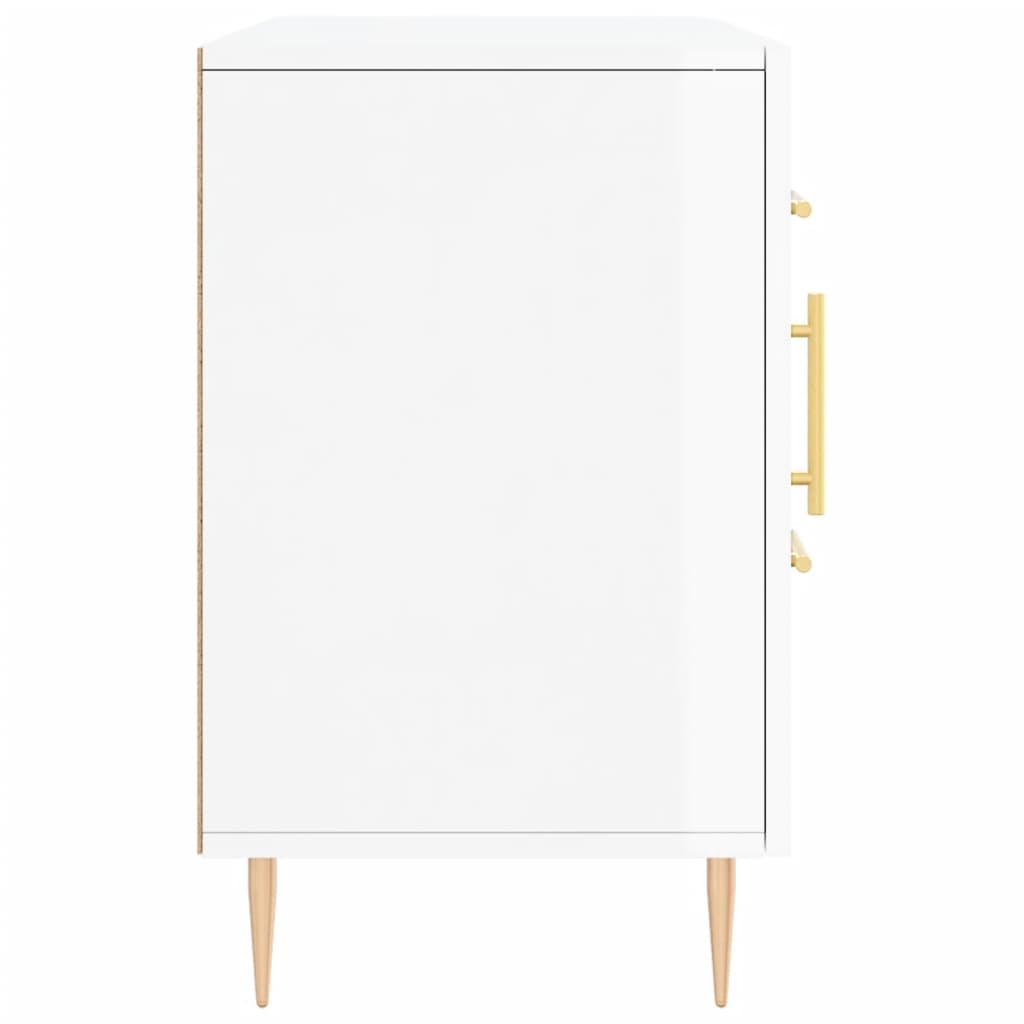 Skjenk Høyglans Hvit 100x36x60 cm