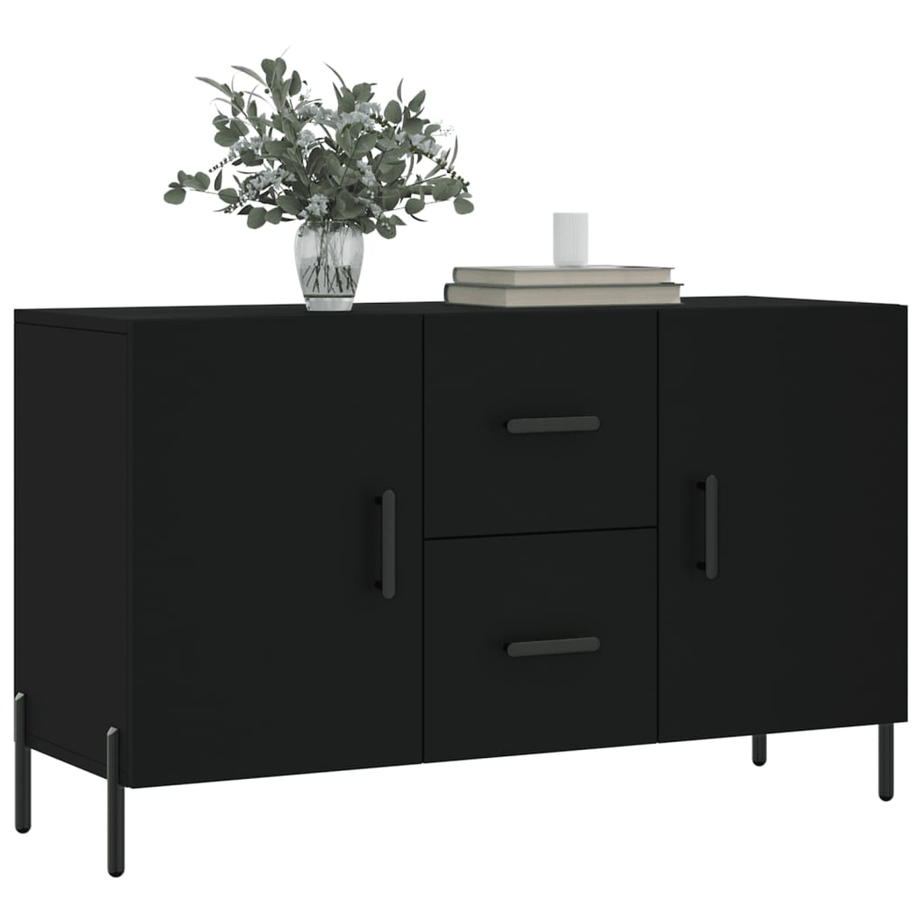 Skjenk Svart 100x36x60 cm