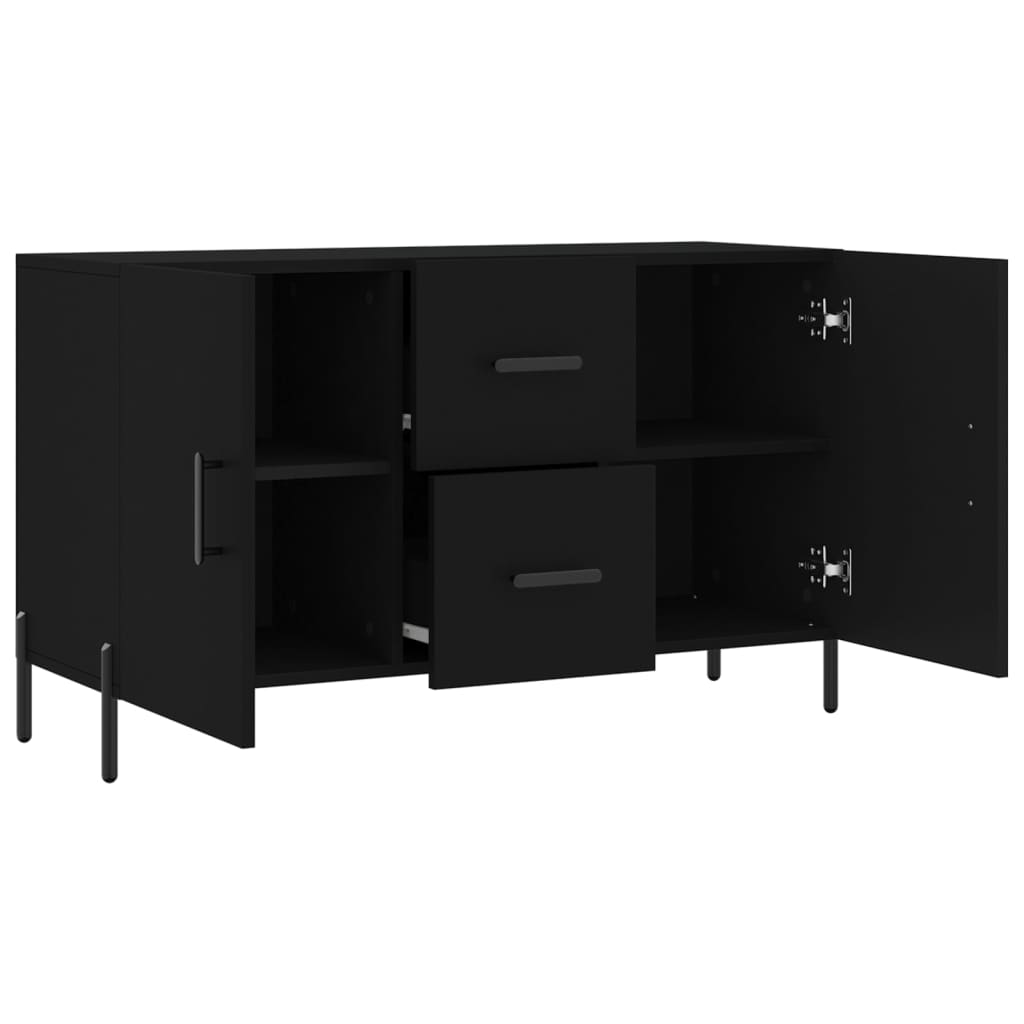 Skjenk Svart 100x36x60 cm