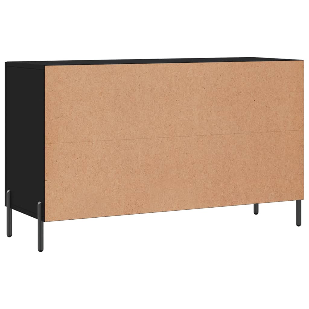 Skjenk Svart 100x36x60 cm