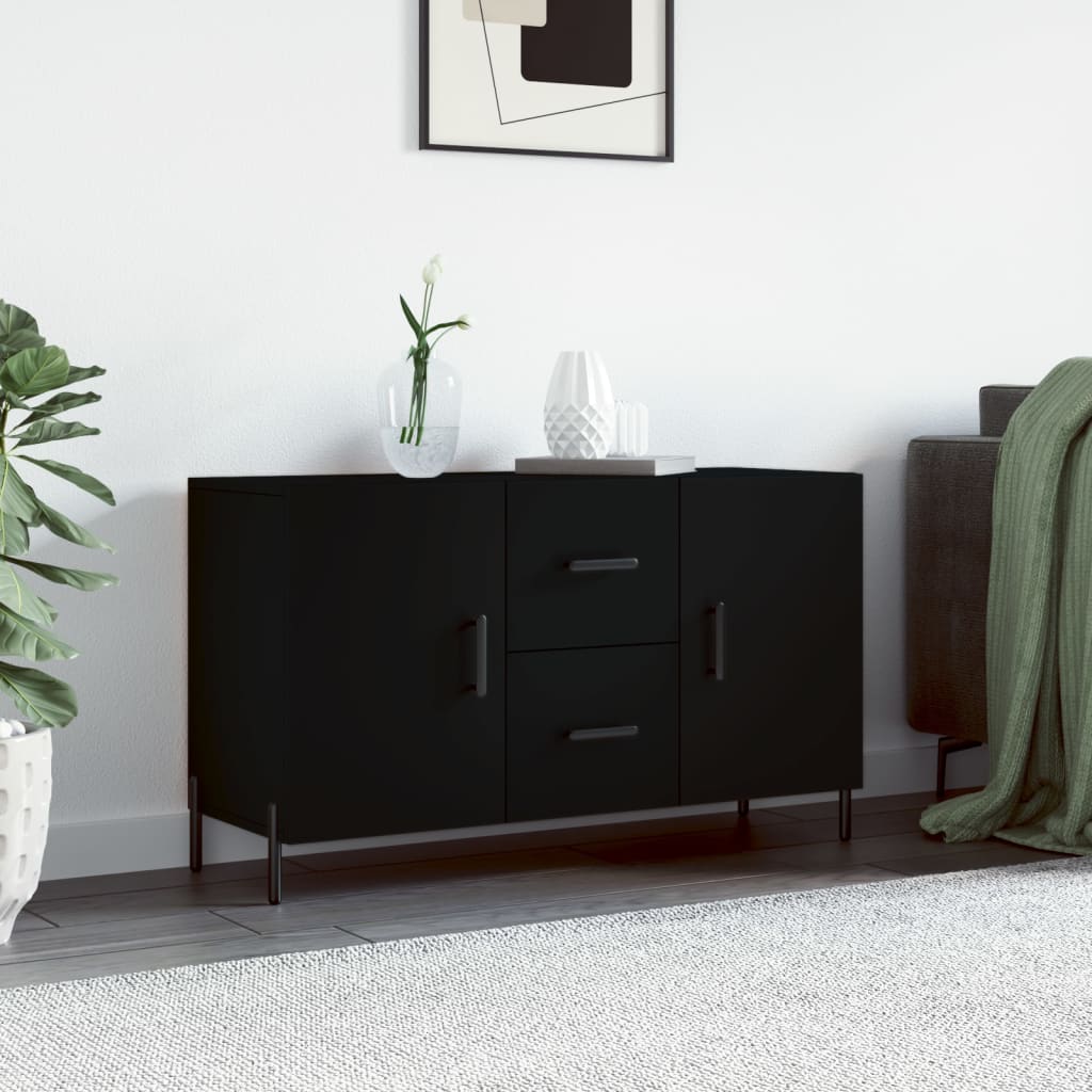 Skjenk Svart 100x36x60 cm