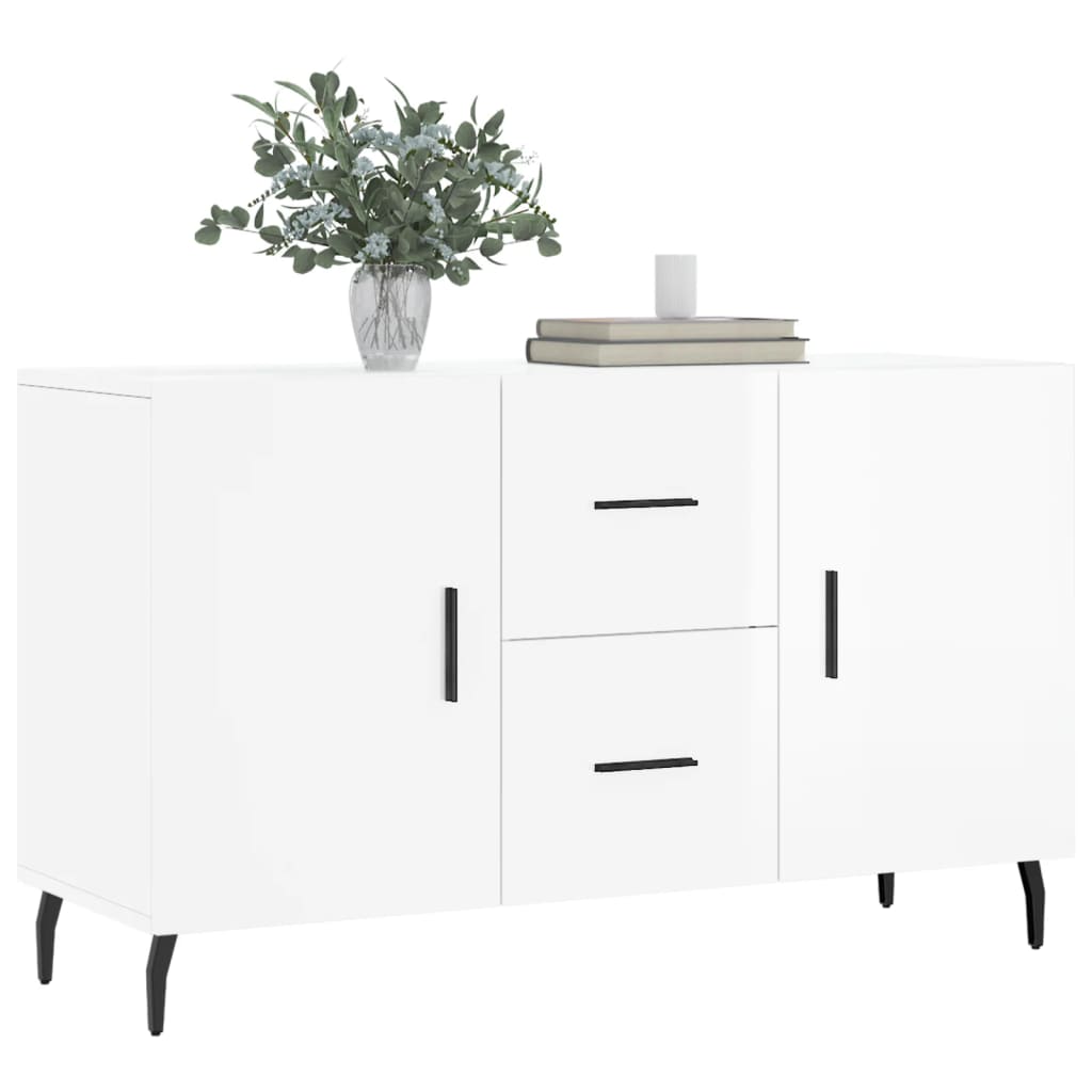 Skap Høyglans Hvit 100x36x60 cm