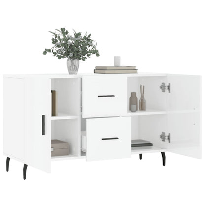 Skap Høyglans Hvit 100x36x60 cm