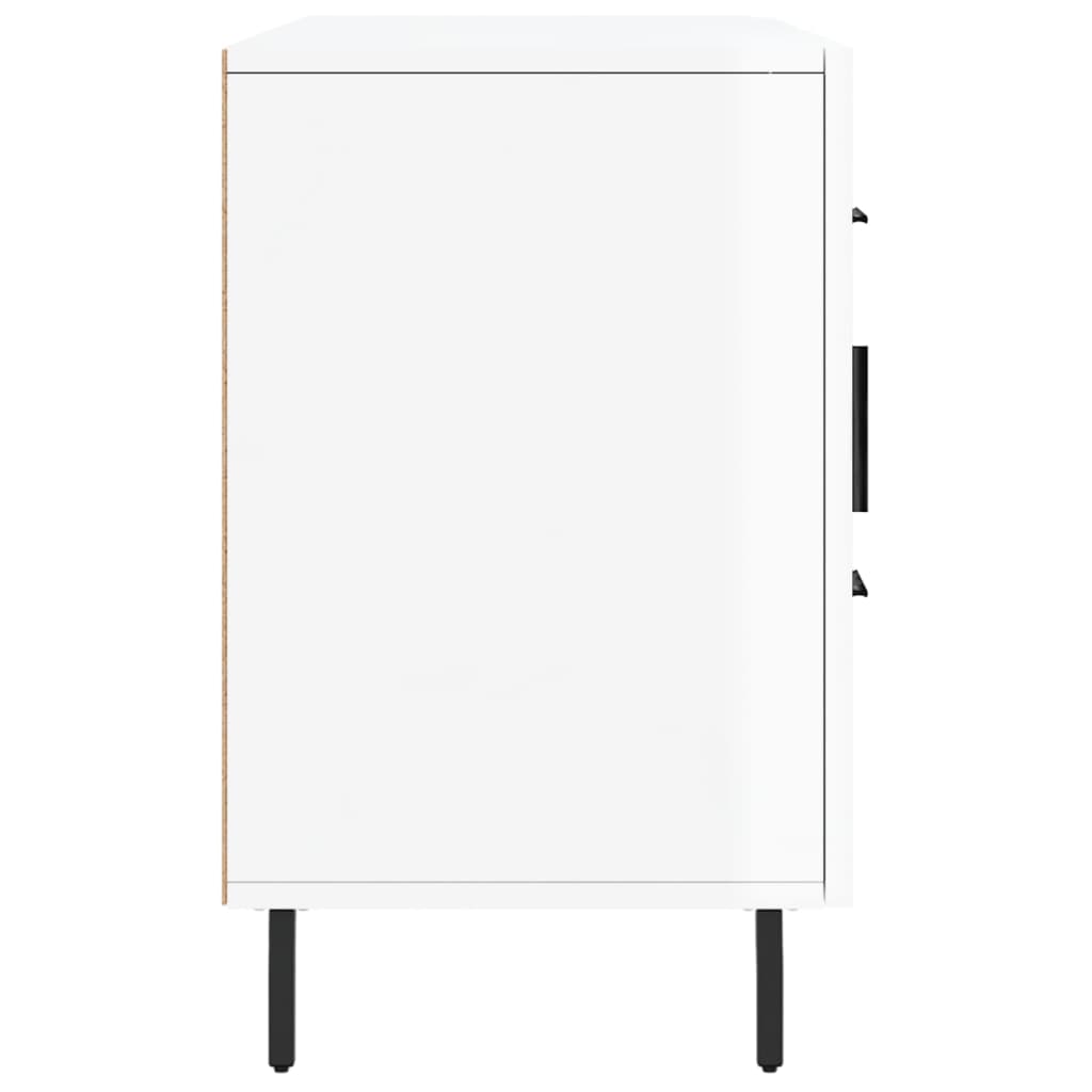 Skap Høyglans Hvit 100x36x60 cm
