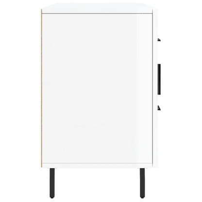 Skap Høyglans Hvit 100x36x60 cm