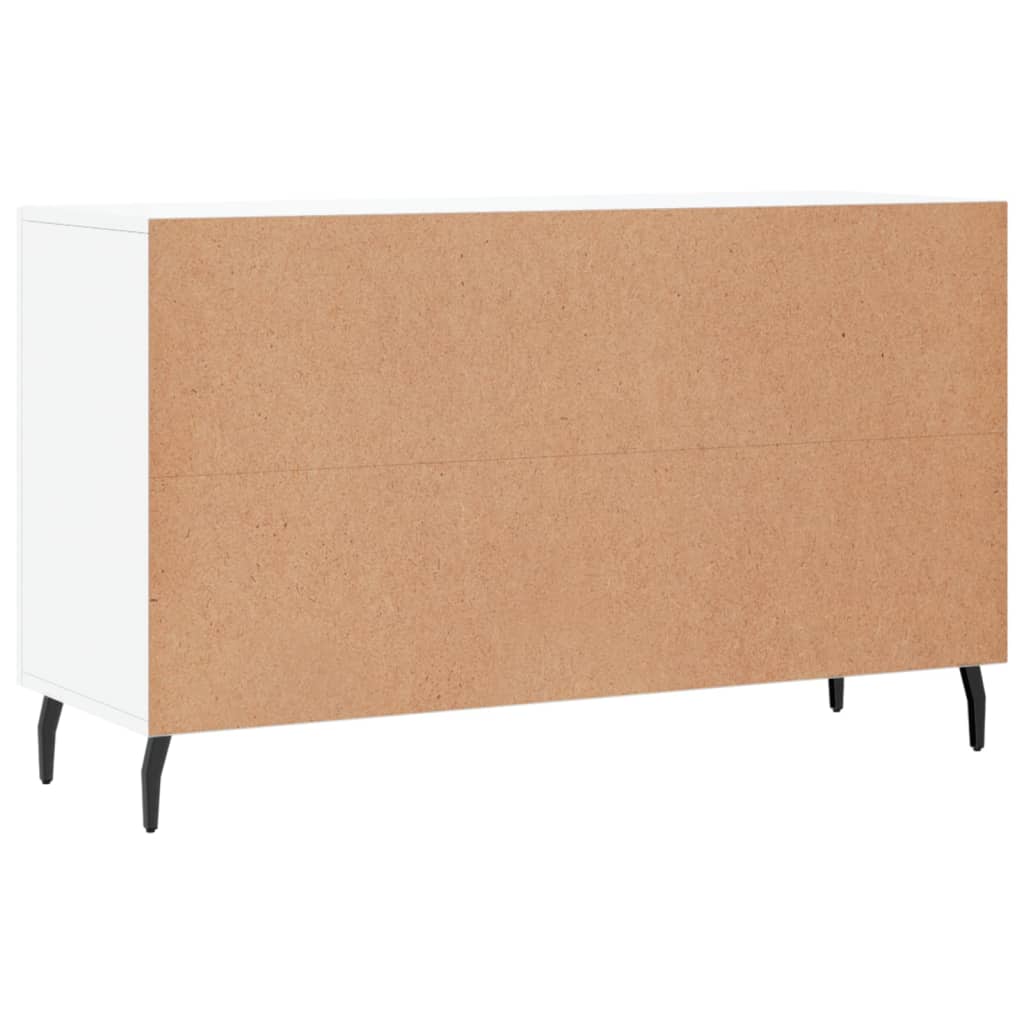 Skap Høyglans Hvit 100x36x60 cm