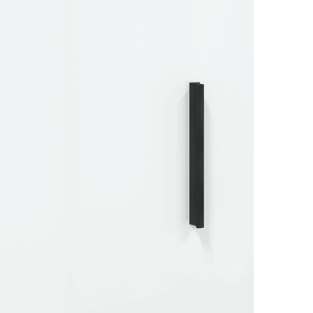 Skap Høyglans Hvit 100x36x60 cm