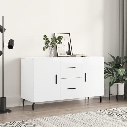 Skap Høyglans Hvit 100x36x60 cm