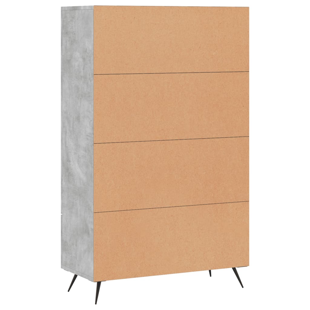 Skap Betonggrå 69,5x31x115 cm