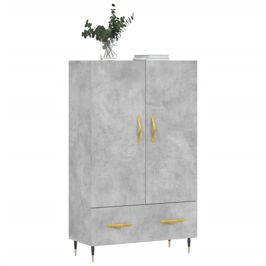 Skap Betonggrå 69,5x31x115 cm
