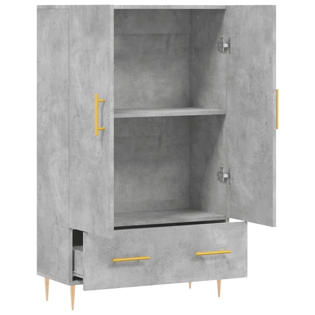 Skap Betonggrå 69,5x31x115 cm