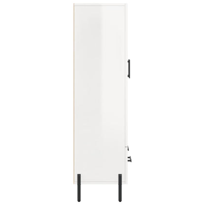 Skap Høyglans Hvit 69,5x31x115 cm