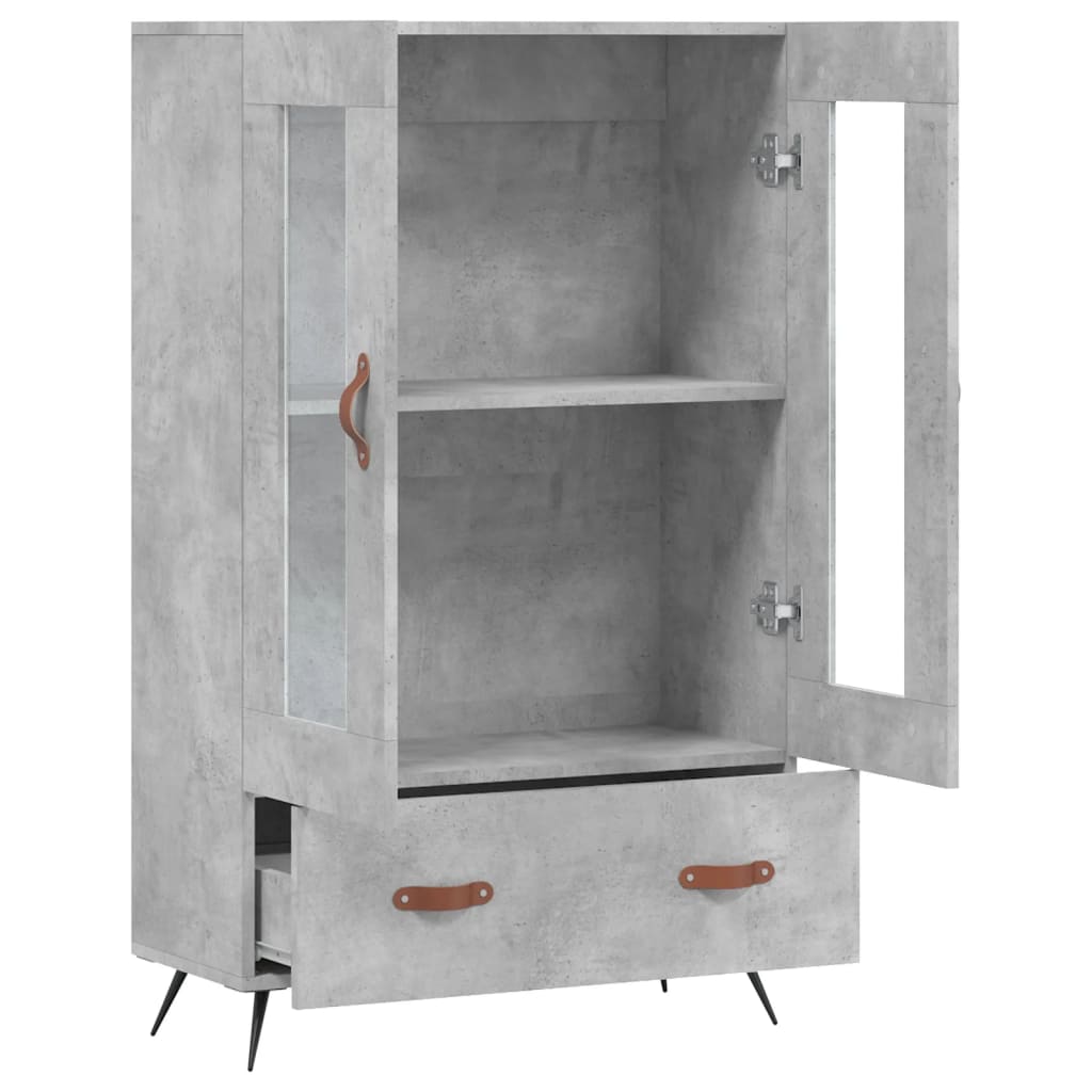 Skap Betonggrå 69,5x31x115 cm